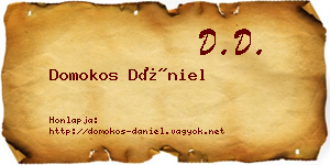 Domokos Dániel névjegykártya